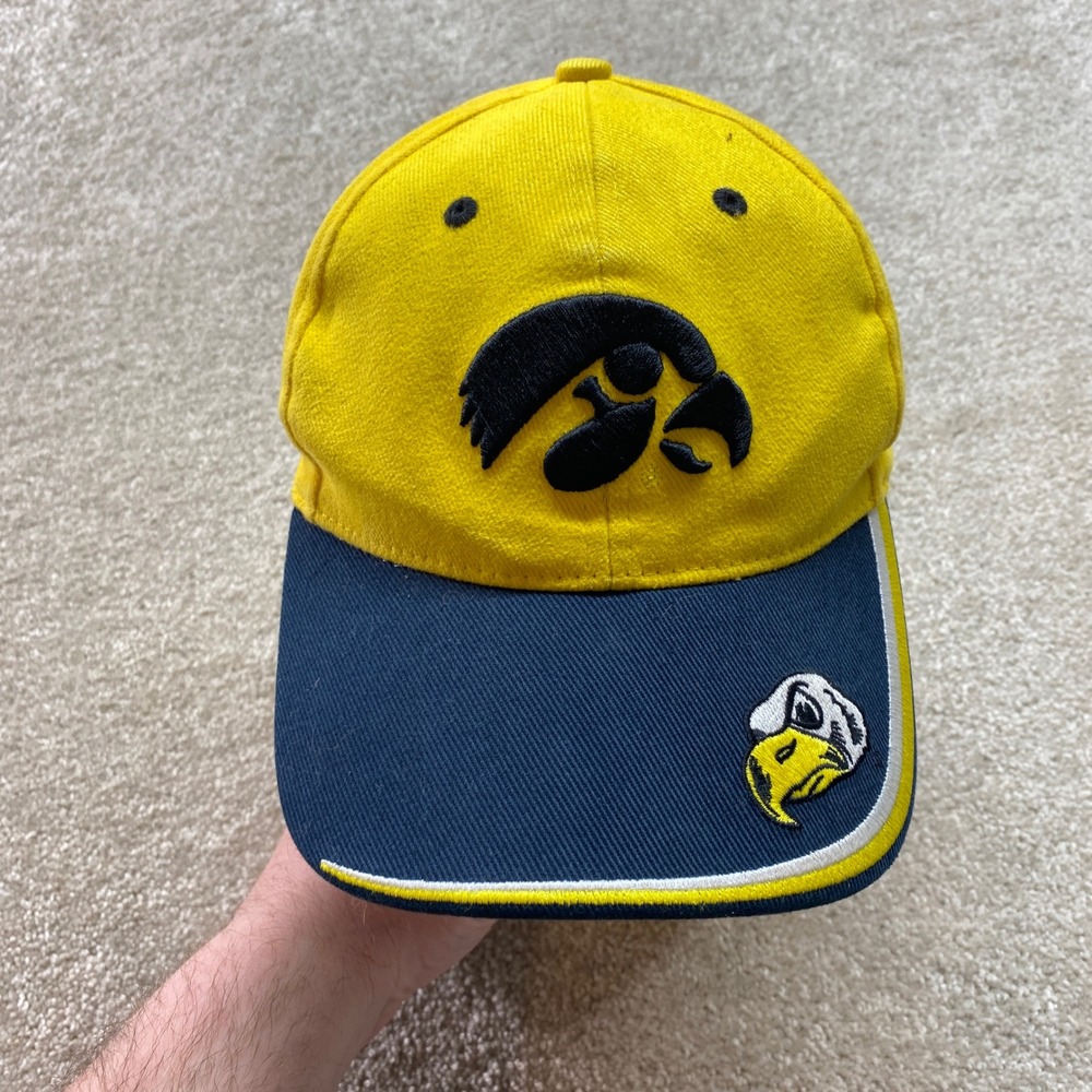 Iowa Hawkeyes Baseball Cap‎ Yellow Adult One Size Fits All Cotton